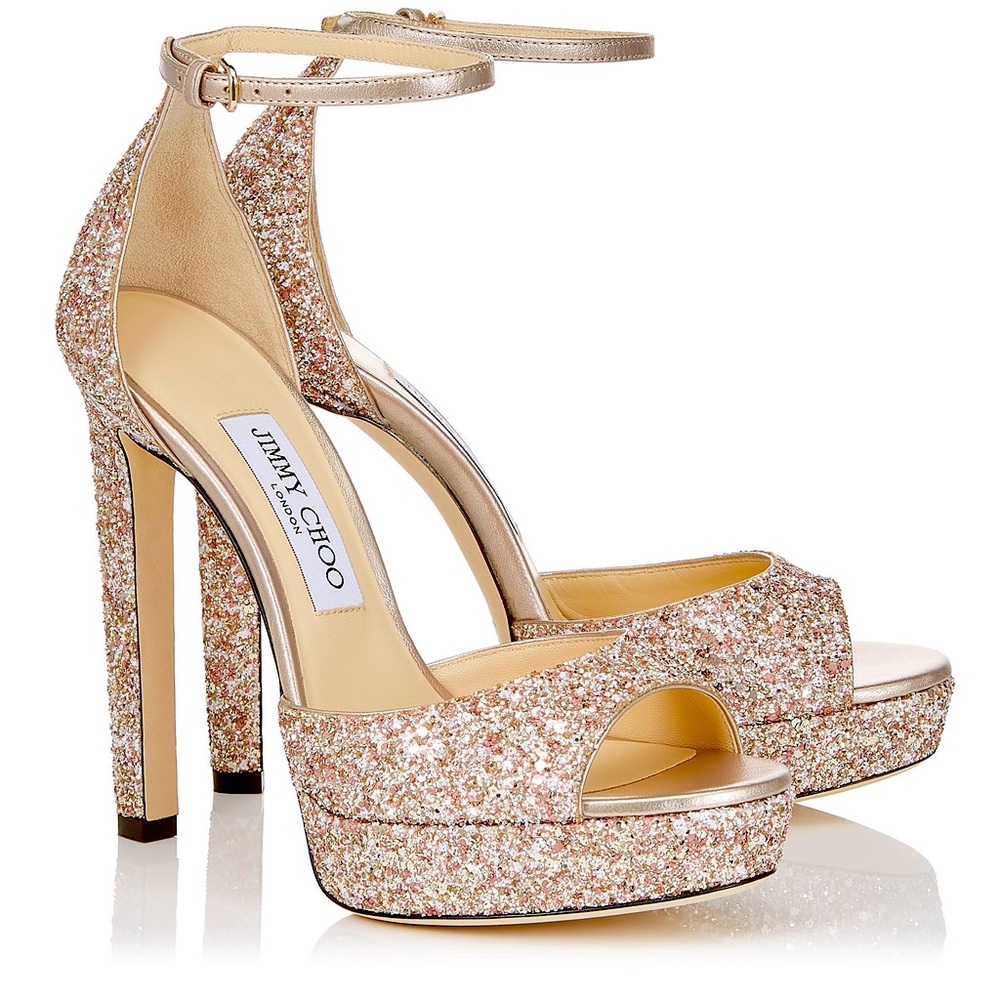 Jimmy Choo / Pattie 130 Platform Sandals / Rosewood / Size Eur 36.5 (US 6.5)